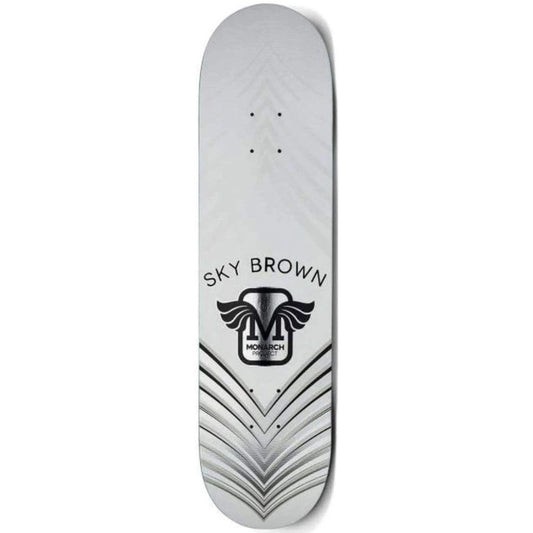 Monarch Skateboards Deck Horus Sky Brown Purple Silver 7.75"