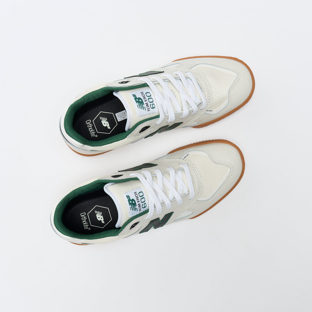 NB Numeric Shoes 600 Tom Knox White Green US SIZE Skateboard Sneakers