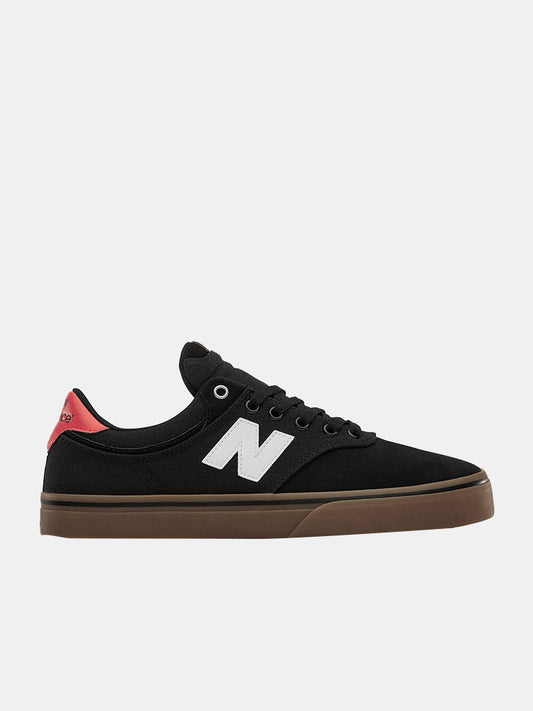 NB Numeric Shoes 255 Black White Gum USA SIZE New Balance Skateboard Sneakers