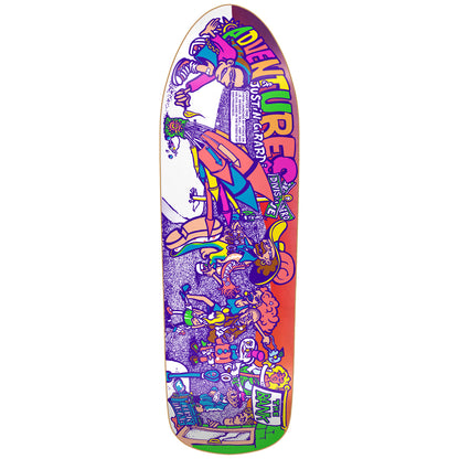 New Deal Skateboards Deck Adventures Of Justin G HT Neon 9.75" Reissue