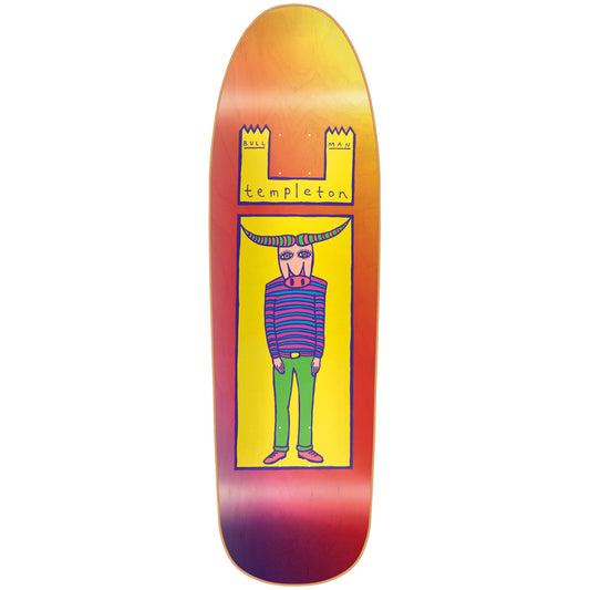 New Deal Skateboards Deck Ed Templeton Bullman HT Neon 9.375" Reissue