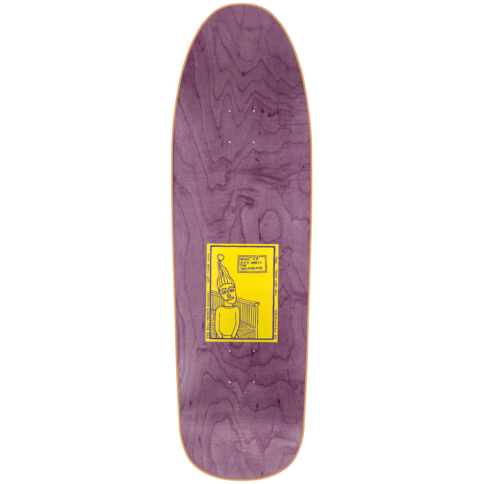New Deal Skateboards Deck Ed Templeton Bullman HT Neon 9.375" Reissue