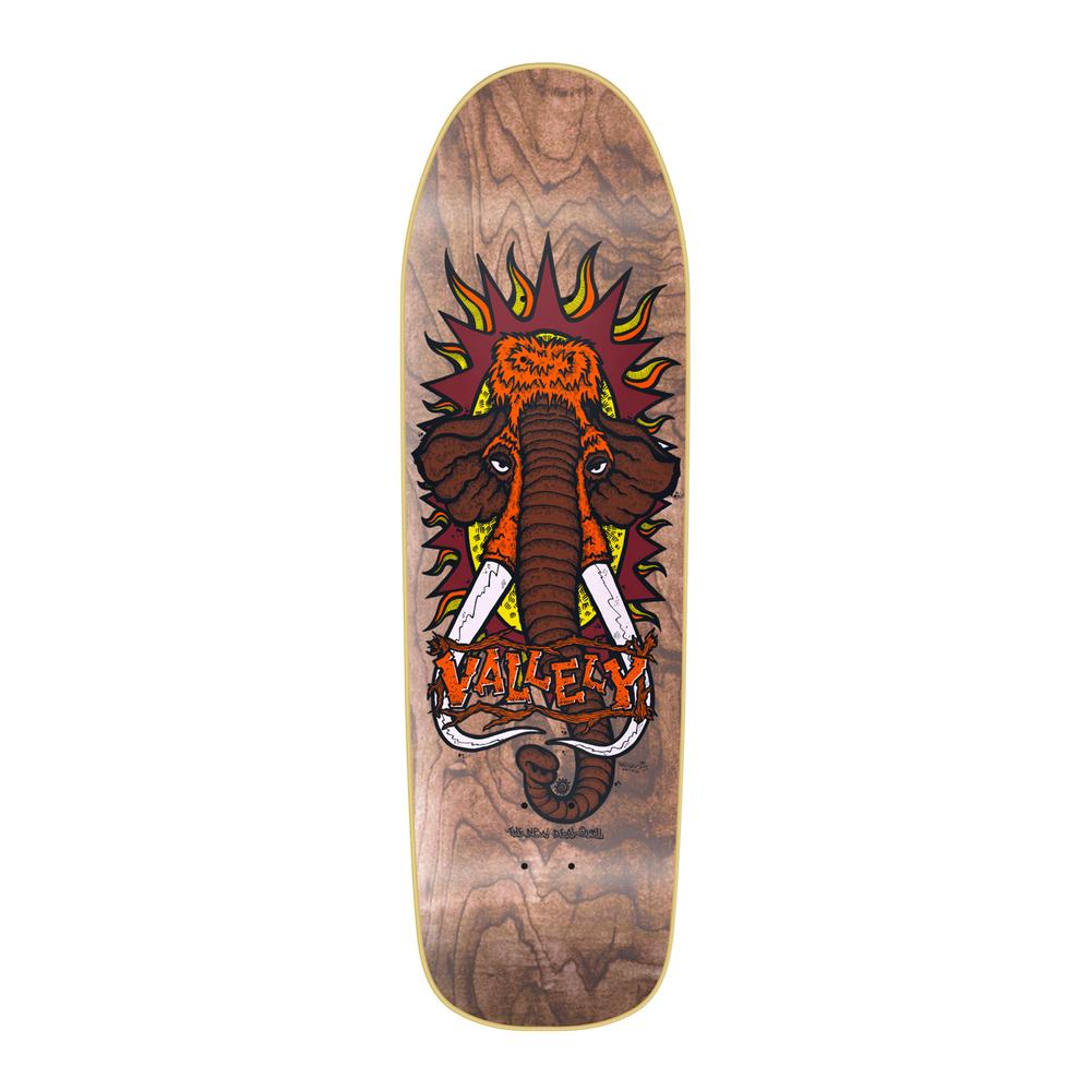 New Deal Skateboards Deck Mike Vallely Mammoth Brown 9.5" Reissue