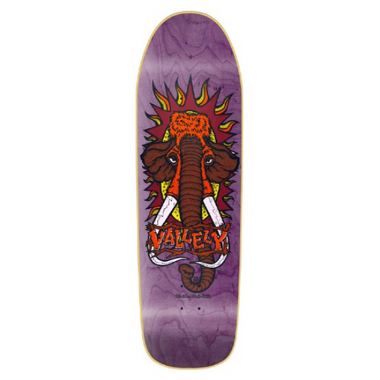 New Deal Skateboards Deck Mike Vallely Mammoth Purple 9.5" Reissue