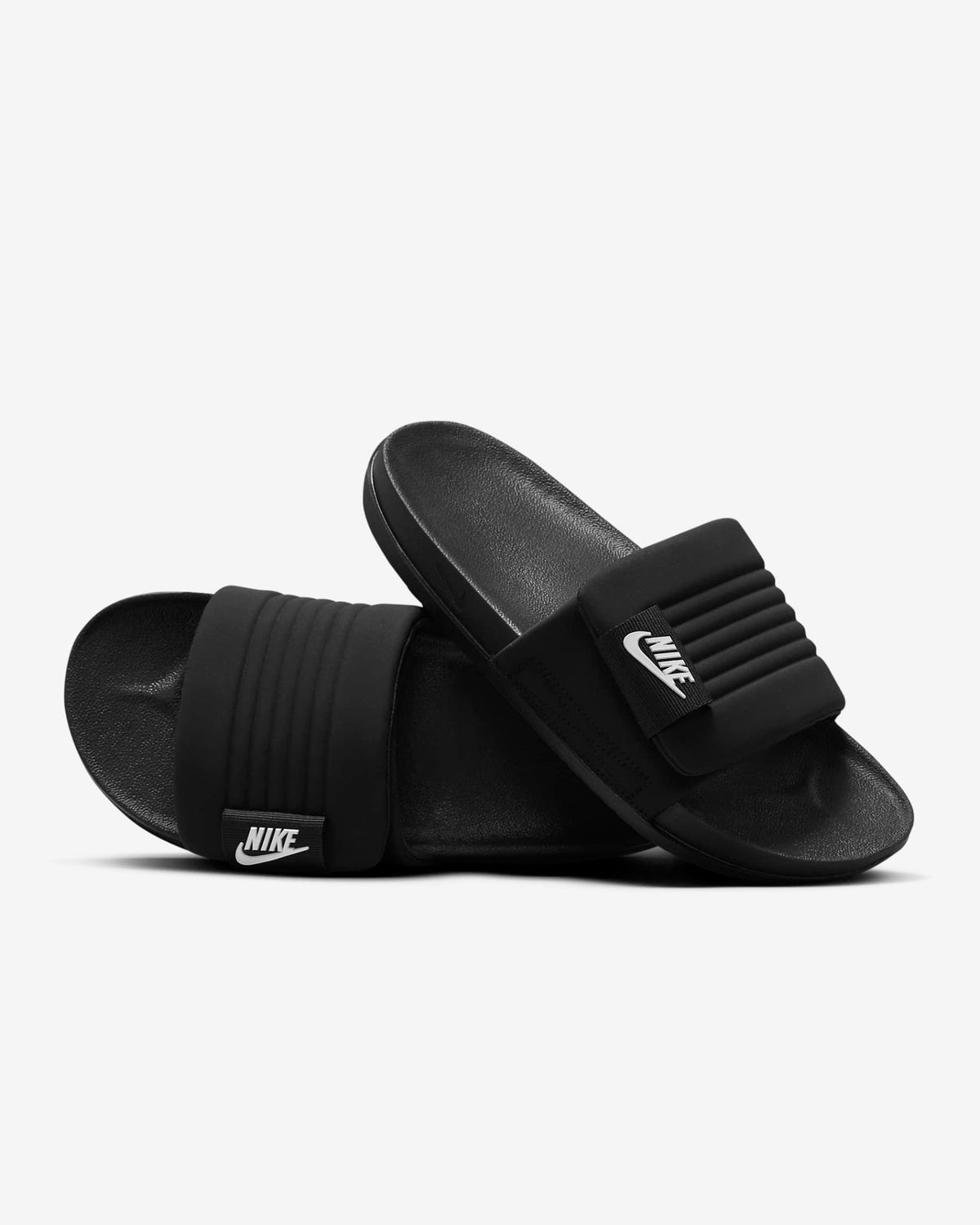 Nike Offcourt Adjust Slides Black White Black Us Size Sandals