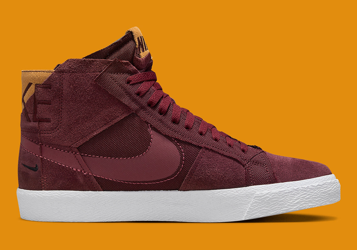 Nike SB Shoes Blazer Mid Night Maroon Rosewood PRM US SIZE Skate Sneakers