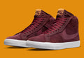 Nike Sb Shoes Blazer Mid Night Maroon Rosewood Prm Us Size Skate Sneakers