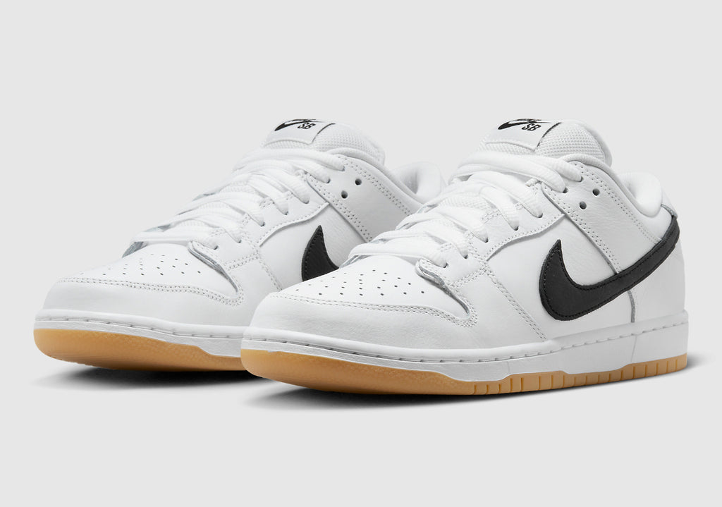 Nike Sb Shoes Dunk Low Pro White Gum Us Size Skate Sneakers