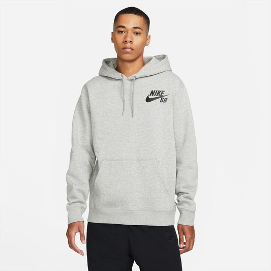Nike SB Icon Hoodie Dark Grey Heather Pullover Skate Hood