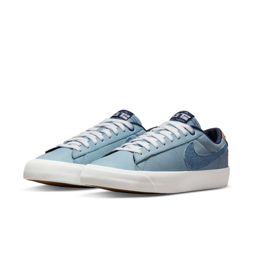 Nike Sb Shoes Blazer Low Pro Gt Premium White Midnight Us Size Skate Sneakers