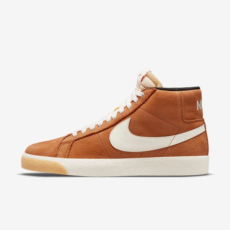 Nike SB Shoes Blazer Mid ISO Dark Russet/Sail Dark Black US SIZE Skate Sneakers