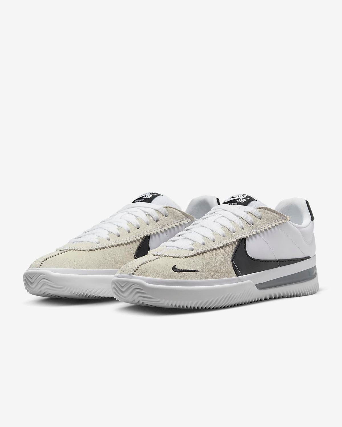 Nike Sb Shoes Brsb White White Black Black Us Size Skate Sneakers