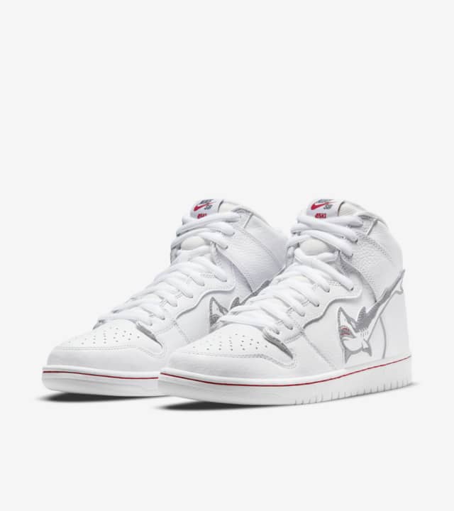Nike Sb Shoes Dunk High Pro Iso Oski Great White Shark Us Size Skate Sneakers