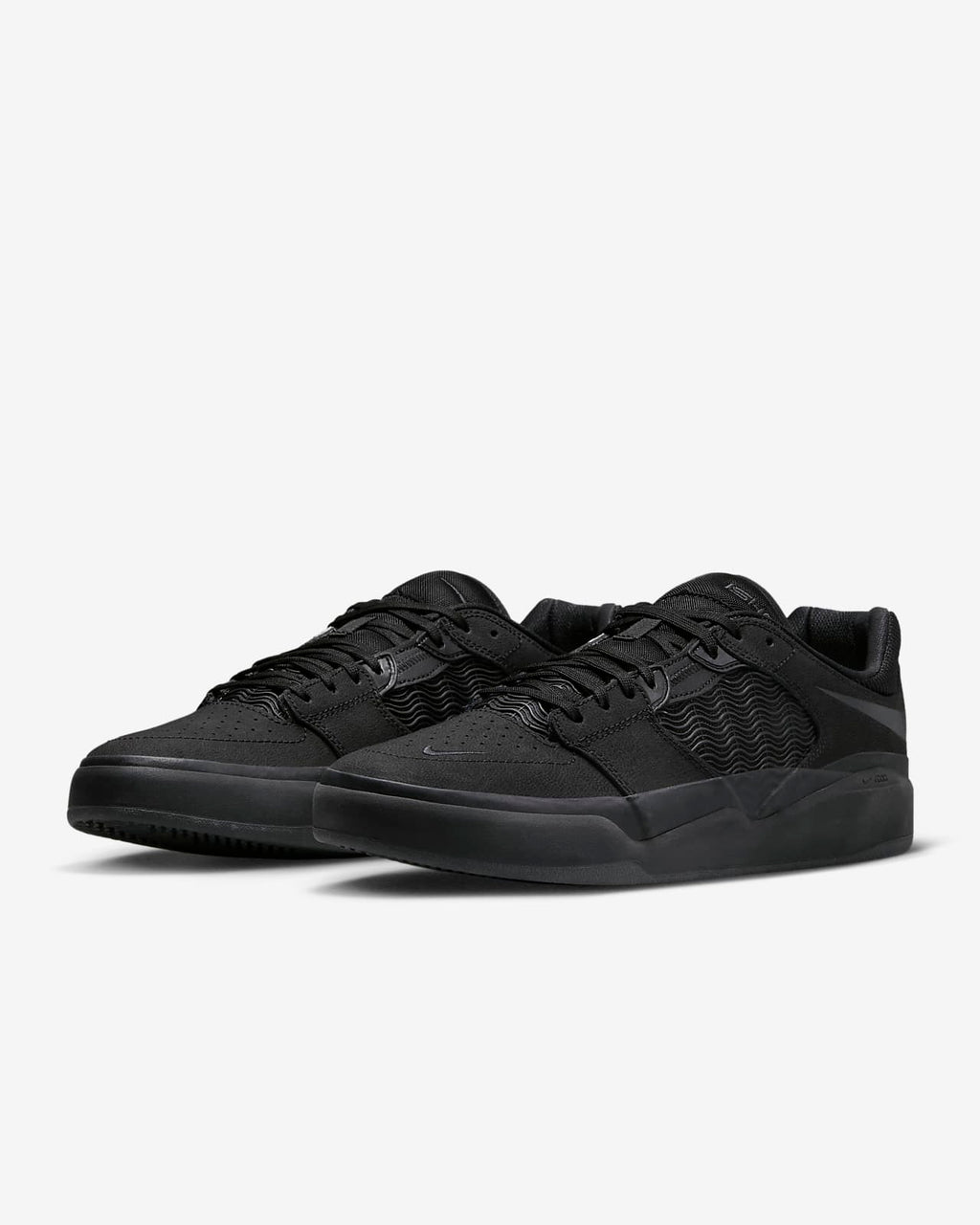 Nike Sb Shoes Ishod Prm L Triple Black Us Size Skateboard Sneakers