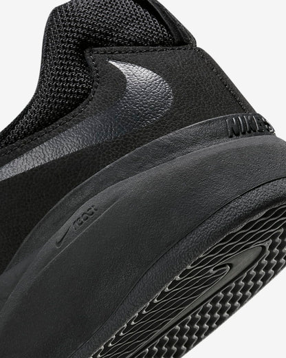 Nike SB Shoes Ishod PRM L Triple Black US SIZE Skateboard Sneakers