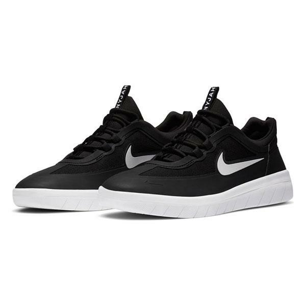 Nike Sb Shoes Nyjah Free 2 Black White Usa Size Skateboard Sneakers