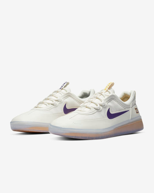 Nike SB Shoes Nyjah Free 2 NBA Summit White/Amarillo/White Skateboard Sneakers