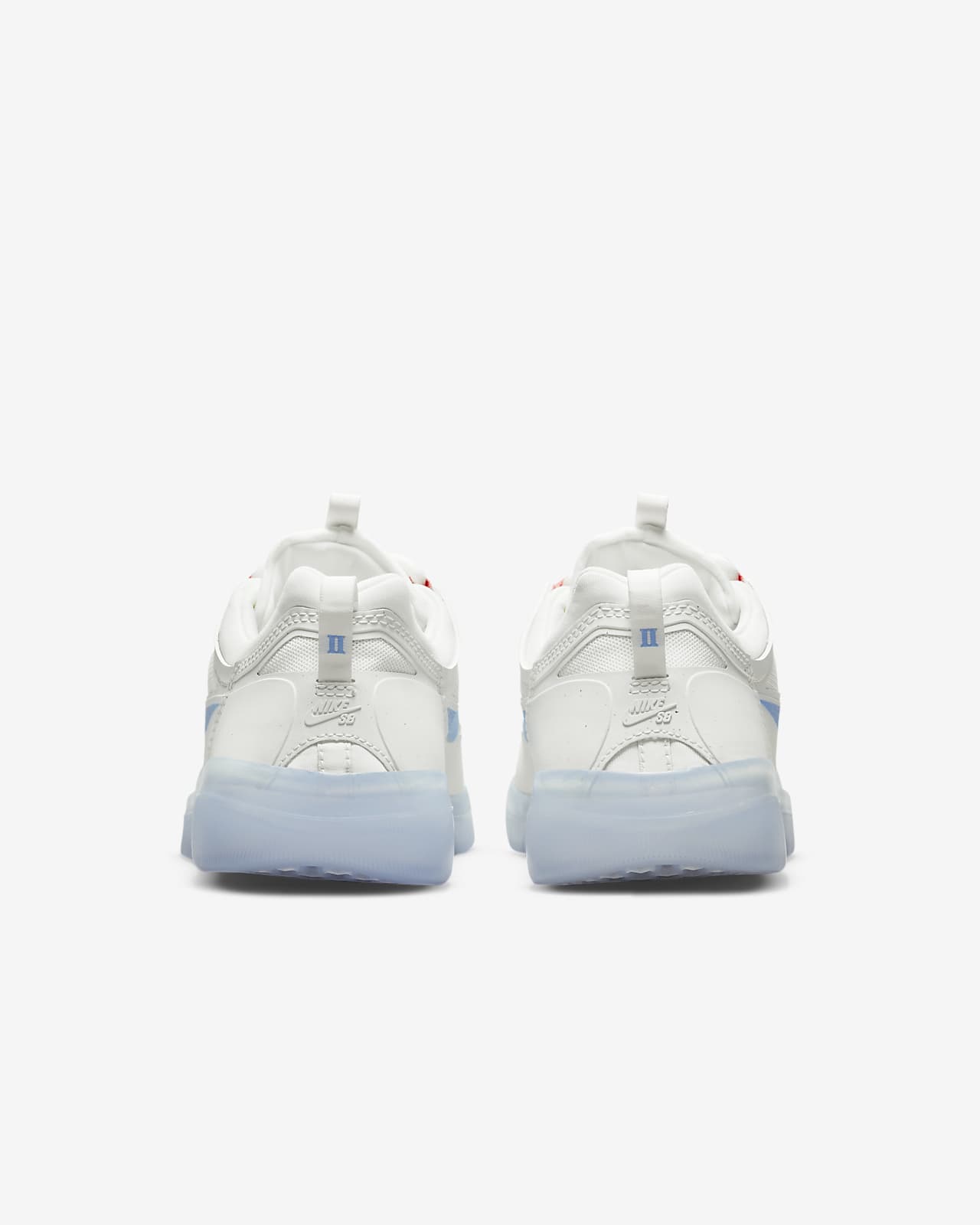 Nike SB Shoes Nyjah Free 2 Summit White/Coast-Pink Salt Skateboard Sneakers