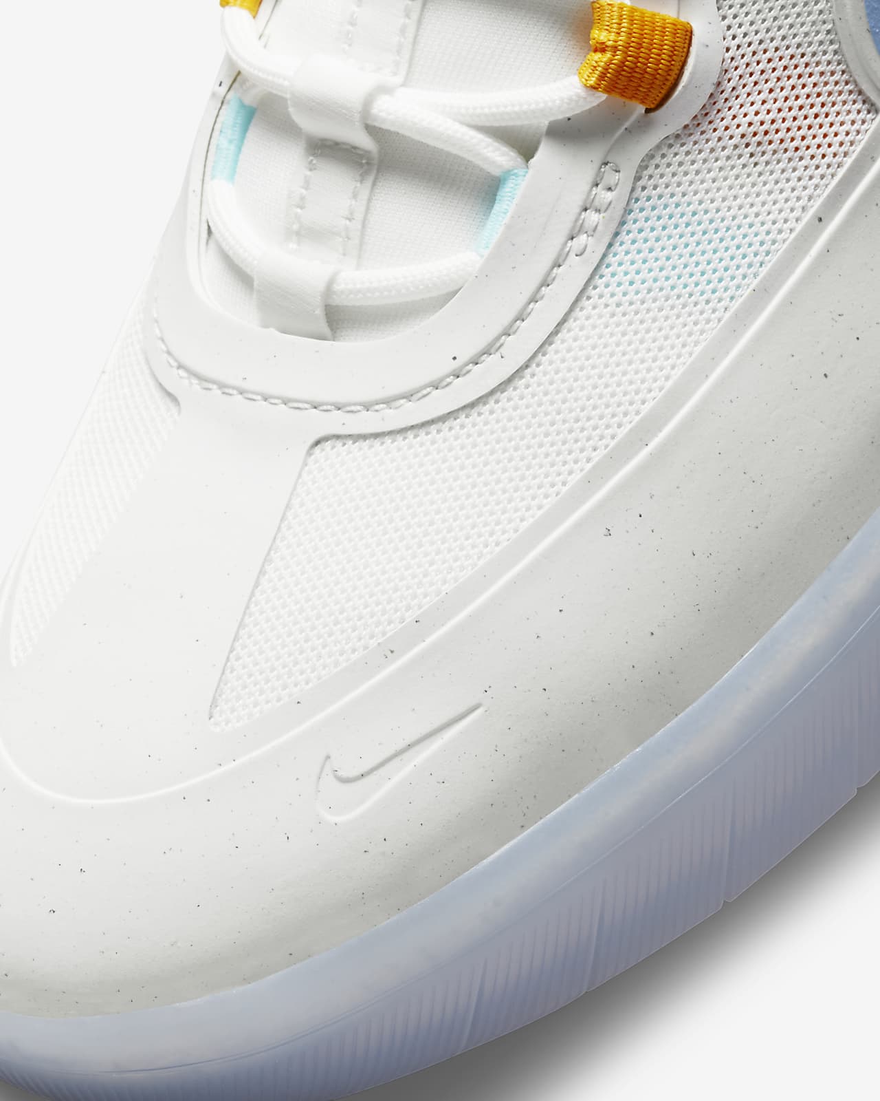 Nike SB Shoes Nyjah Free 2 Summit White/Coast-Pink Salt Skateboard Sneakers