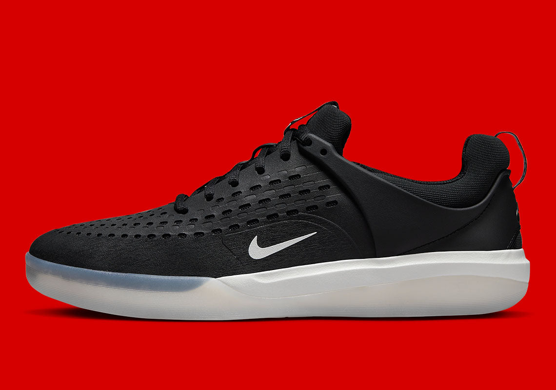 Nike SB Shoes Nyjah 3 Black White MENS US SIZE Skateboard Sneakers