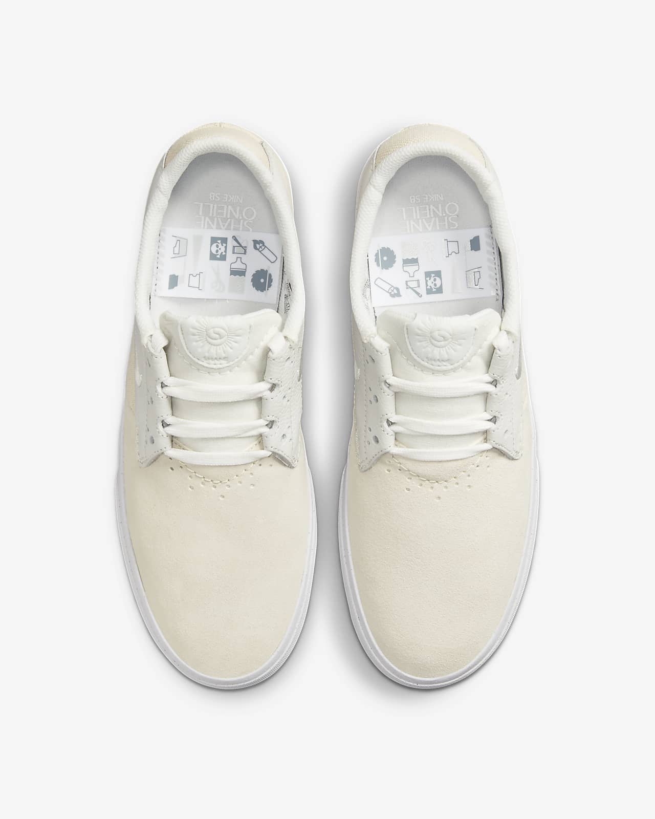 Nike SB Shoes Shane O'Neill PRM Summit White White US SIZE Skateboard Sneakers