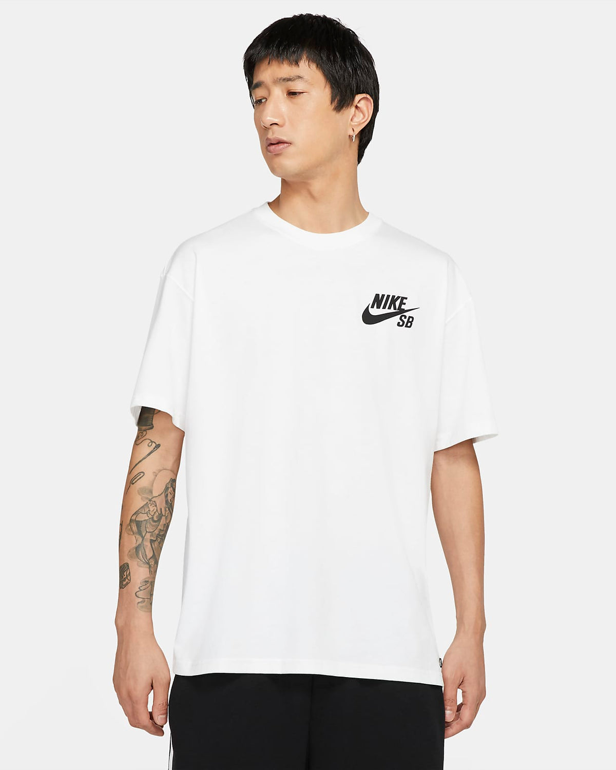 Nike Sb Tee Logo Skate White Black Skateboard T Shirt