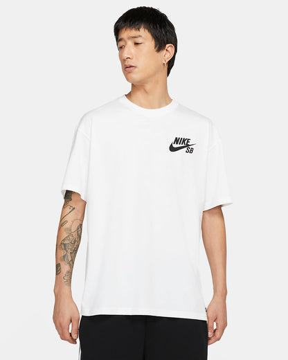 Nike SB Tee Logo Skate White Black Skateboard T-Shirt