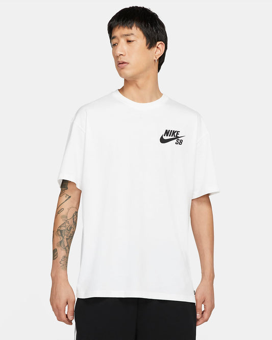 Nike SB Tee Logo Skate White Black Skateboard T-Shirt