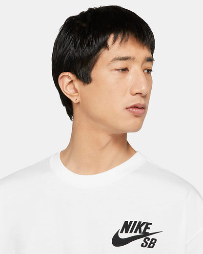 Nike SB Tee Logo Skate White Black Skateboard T-Shirt