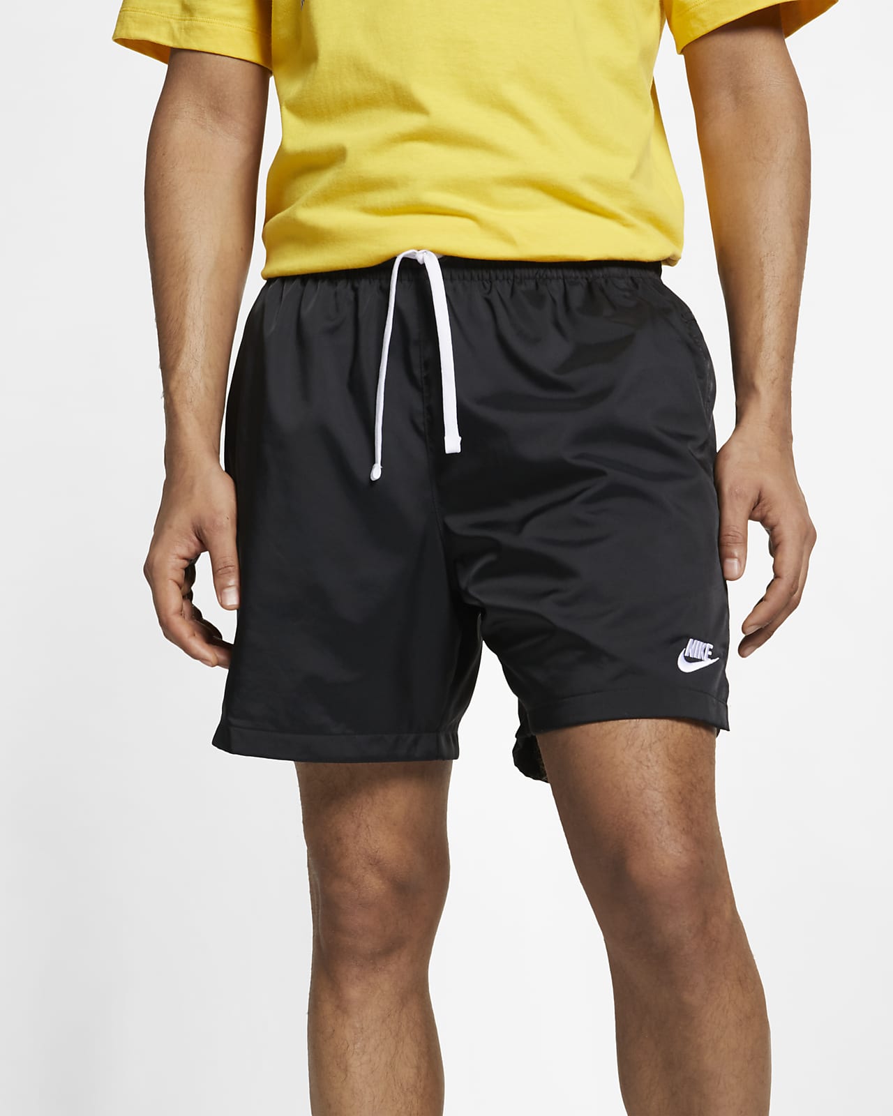 NIKE Shorts Sportswear Woven Flow Black/White Dri-Fit Skateboard Short