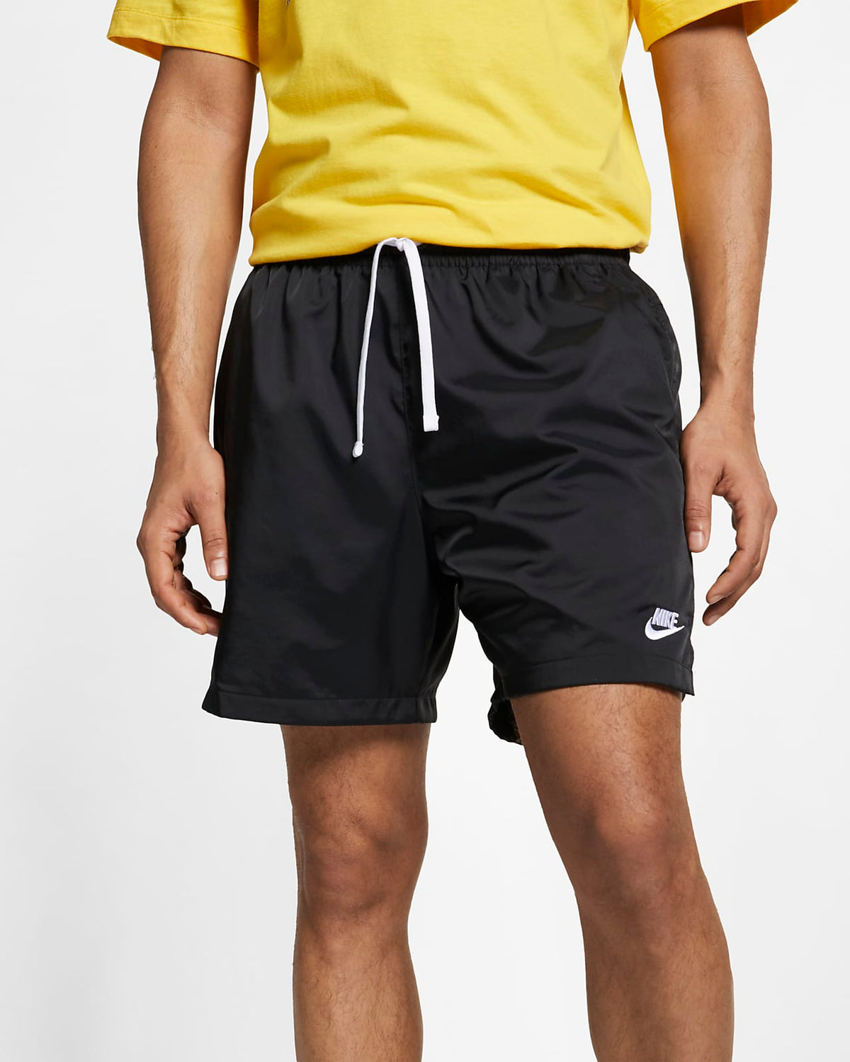 Nike Shorts Sportswear Woven Flow Black White Dri Fit Skateboard Short