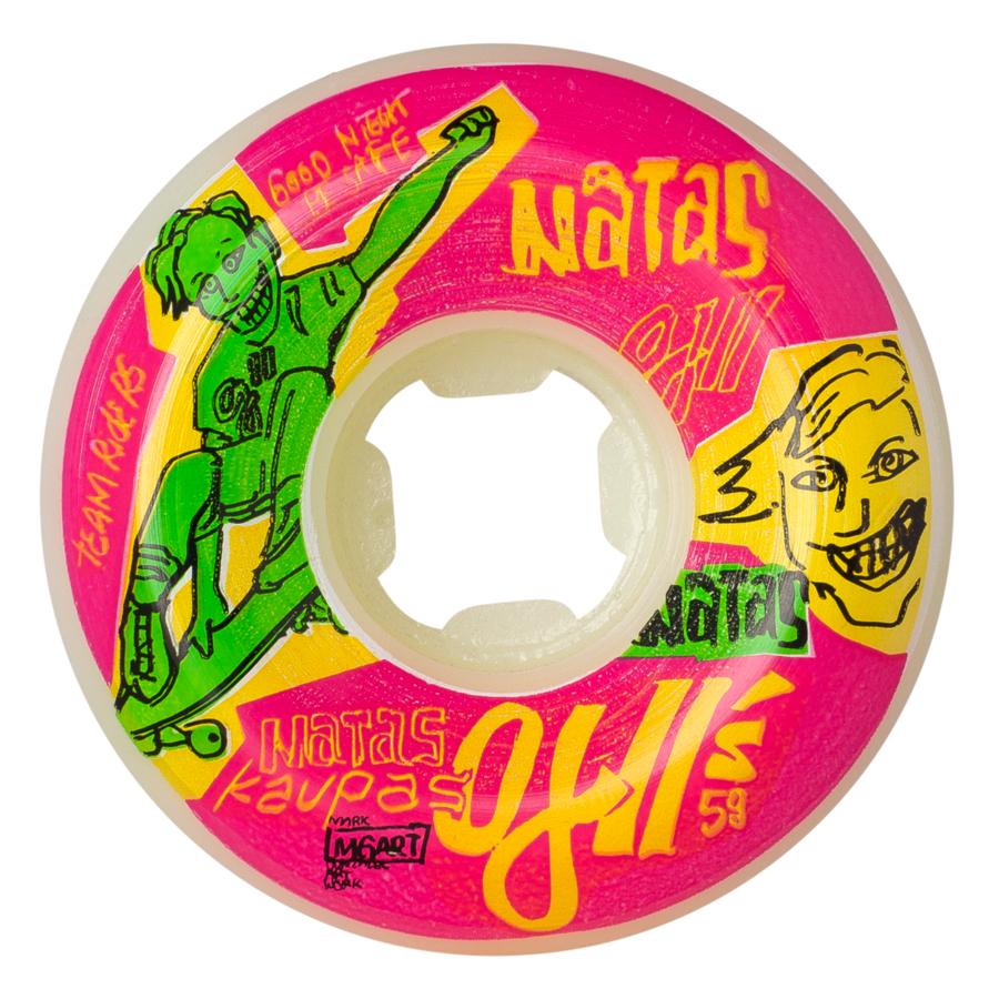 OJ Skateboard Wheels 58mm Natas Kaupas OJ2 Neon Original Hardline 95a