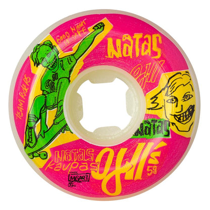 OJ Skateboard Wheels 58mm Natas Kaupas OJ2 Neon Original Hardline 95a