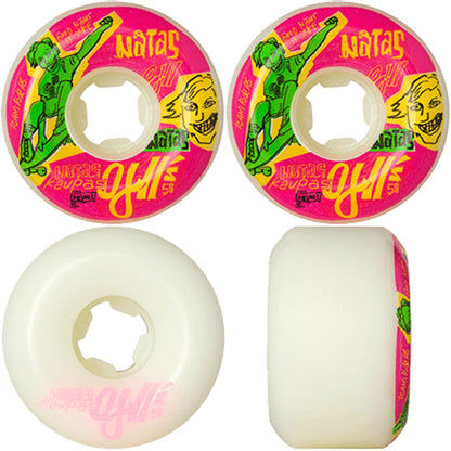 OJ Skateboard Wheels 58mm Natas Kaupas OJ2 Neon Original Hardline 95a