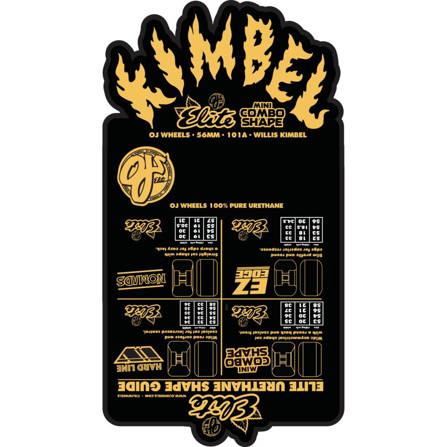 OJ Skateboard Wheels Willis Kimbel Kegger Barrel Elite Mini Combo 56mm 101a