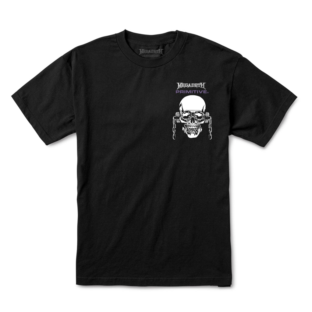 Primitive X Megadeth Tee Dirty P Chains Black Skateboard T Shirt