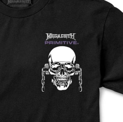 Primitive x Megadeth Tee Dirty P Chains Black Skateboard T-Shirt
