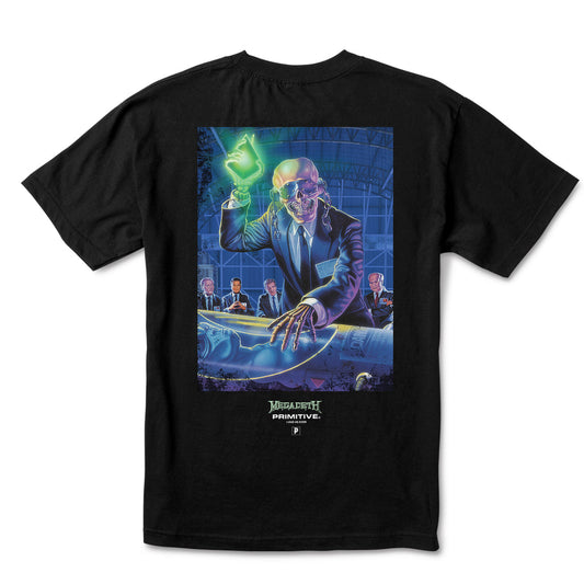 Primitive x Megadeth Tee Hanger Black Skateboard T-Shirt