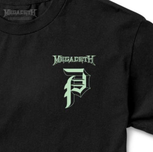 Primitive x Megadeth Tee Hanger Black Skateboard T-Shirt
