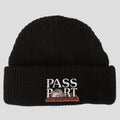 Passport Beanie Circle Saw Black Osfa Pass Port Skateboard Headwear