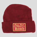 Passport Beanie Treasury Waffle Knit Maroon Osfa Pass Port Skateboard Headwear