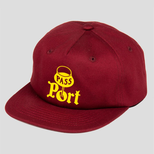 Passport Cap Port Maroon 5 Panel Snapback Pass port Skateboard Hat