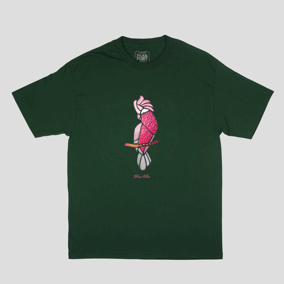 Passport Tee Glass Galah Forest Green Pass Port Skateboard T Shirt