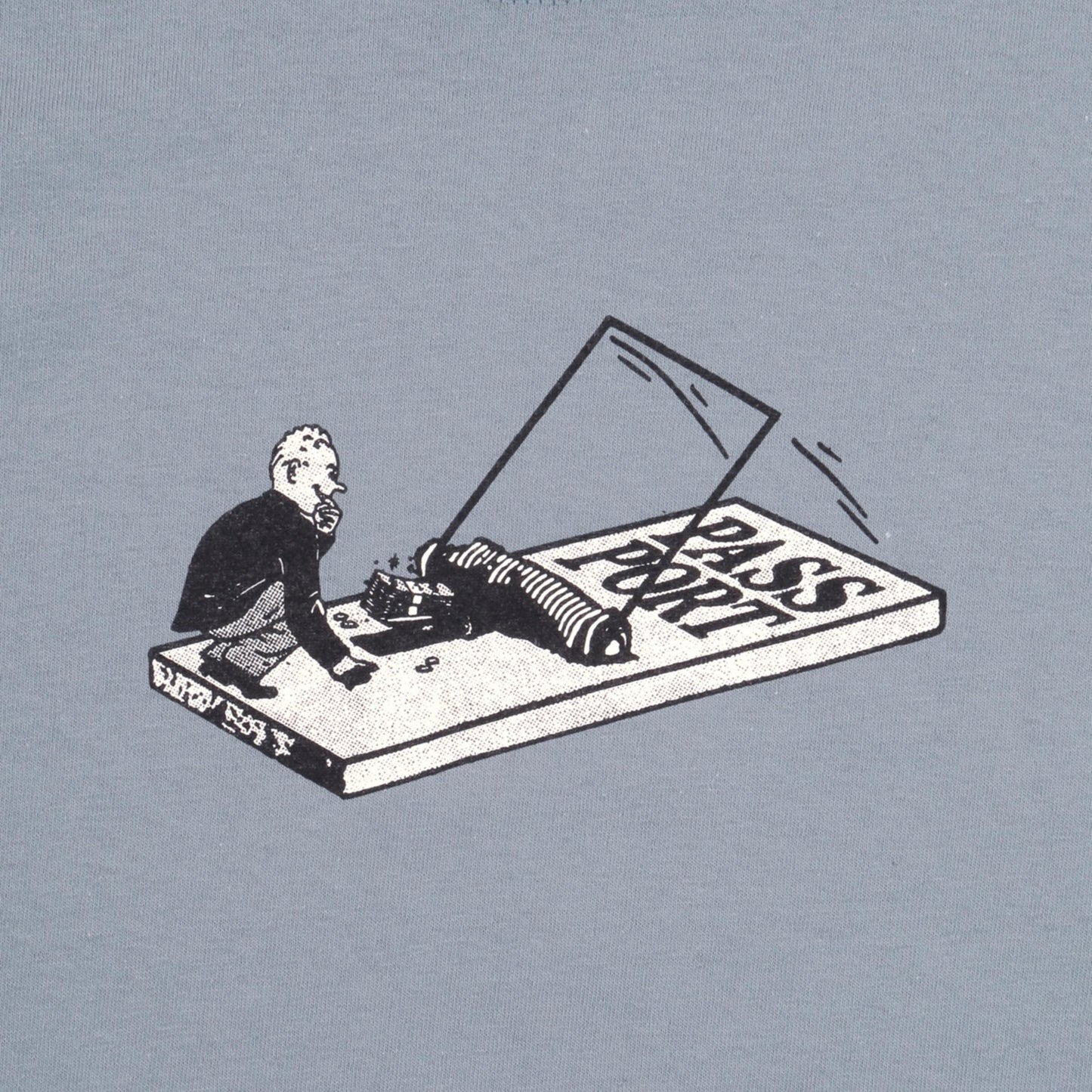 Passport Tee GREEDY STONEWASH BLUE Pass Port Skateboard T-Shirt