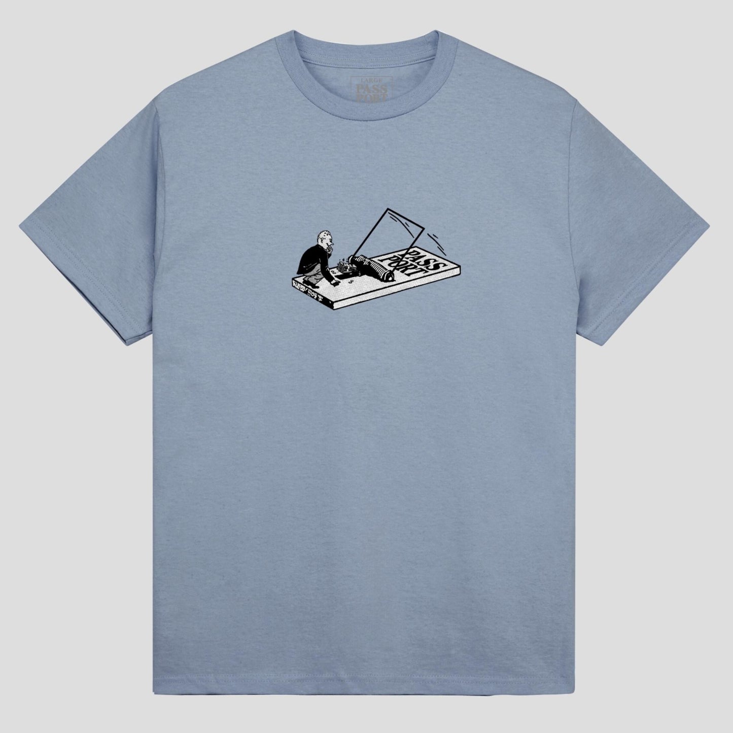 Passport Tee GREEDY STONEWASH BLUE Pass Port Skateboard T-Shirt