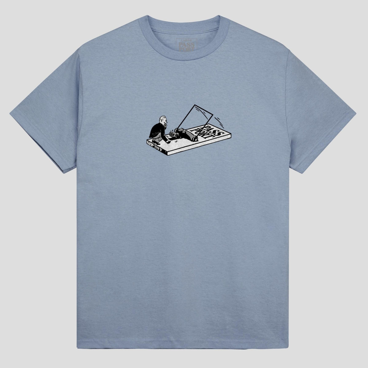 Passport Tee Greedy Stonewash Blue Pass Port Skateboard T Shirt