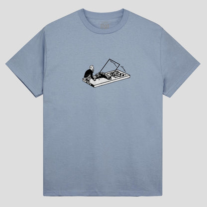 Passport Tee GREEDY STONEWASH BLUE Pass Port Skateboard T-Shirt
