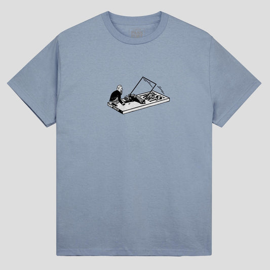 Passport Tee GREEDY STONEWASH BLUE Pass Port Skateboard T-Shirt