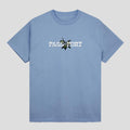 Passport Tee Olive Puff Print Carolina Blue Pass Port Skateboard T Shirt