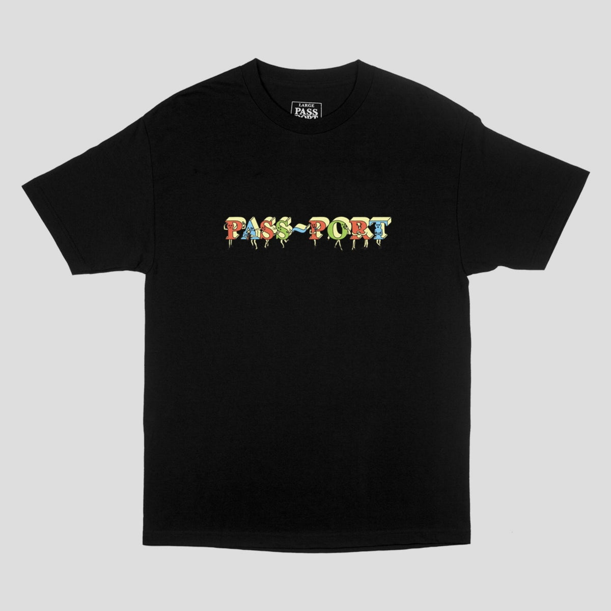 Passport Tee Pp Gang Black Pass Port Skateboard T Shirt